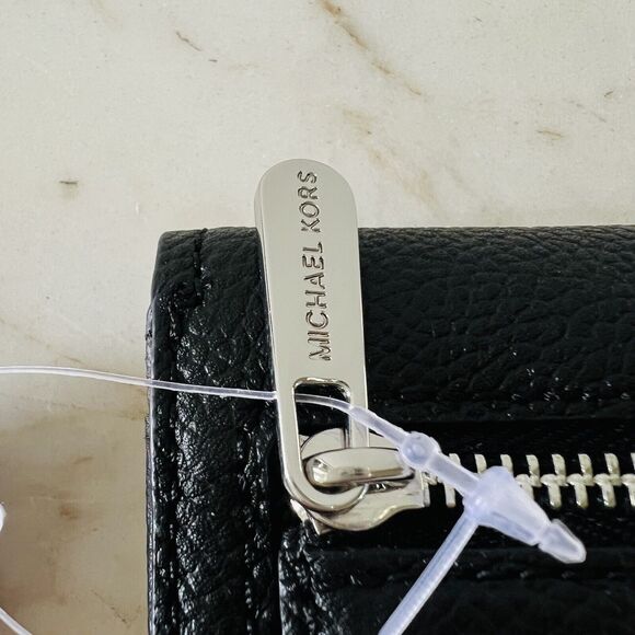 MICHAEL KORS Cassie Black Leather Large Tri-Fold Continental Wallet - Picture 5 of 7